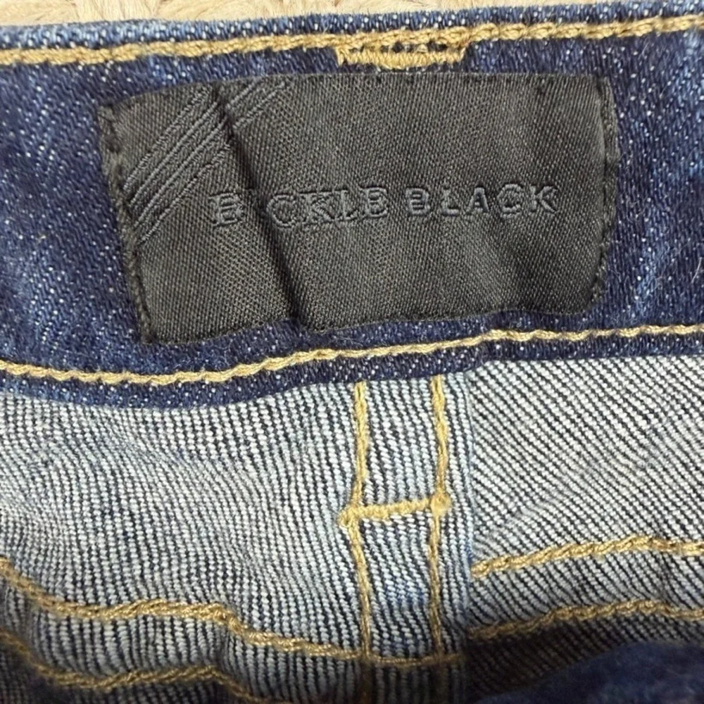 Buckle Black Womens Shorts 25 Denim Cutoff Low Rise Distressed‎ Y2K